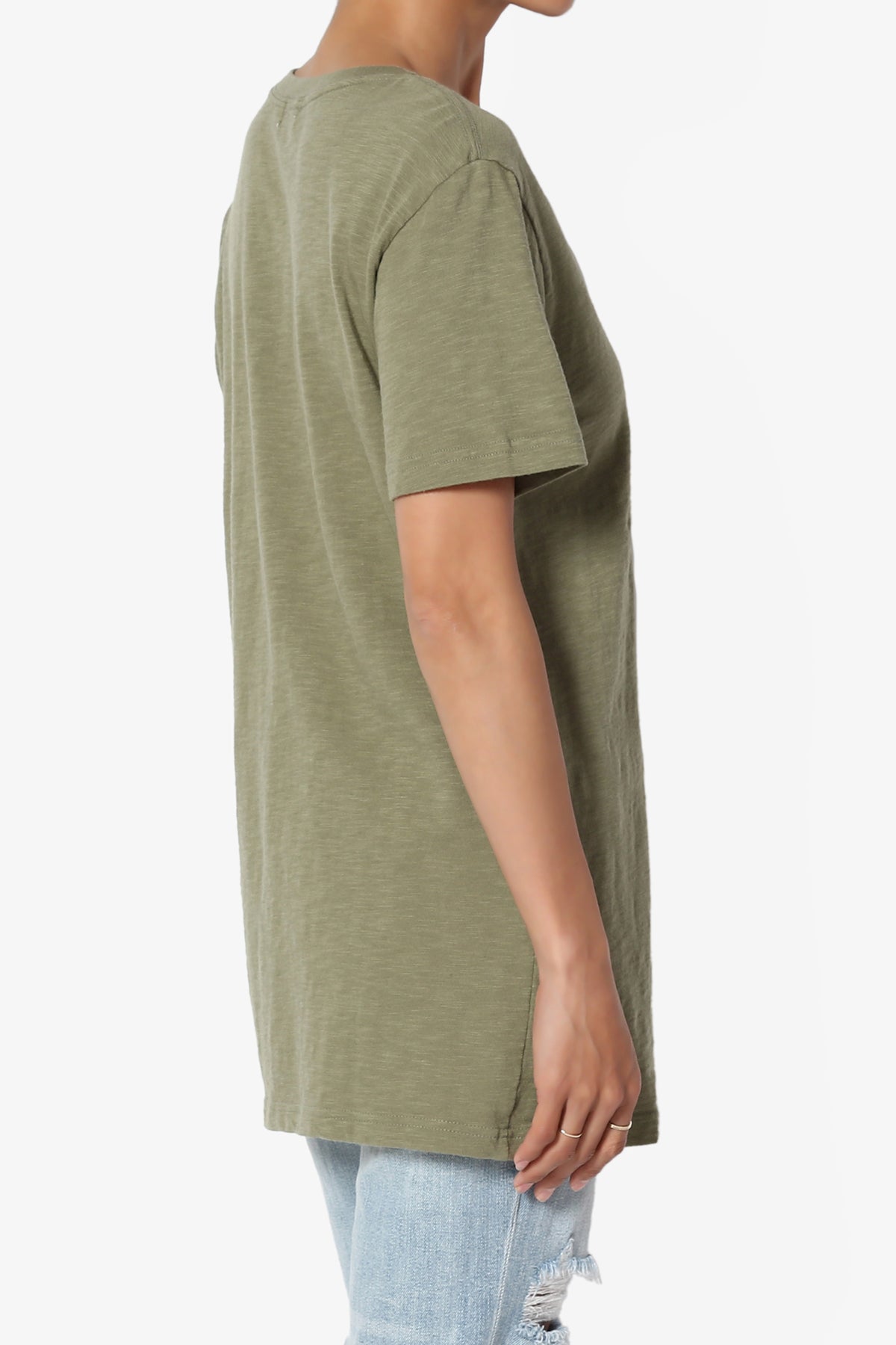 Lise Button Pocket Short Sleeve Tee
