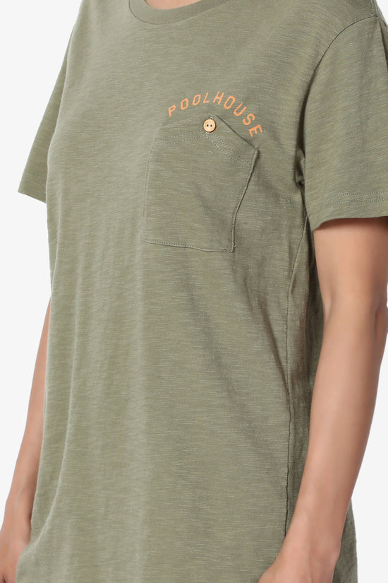 Lise Button Pocket Short Sleeve Tee