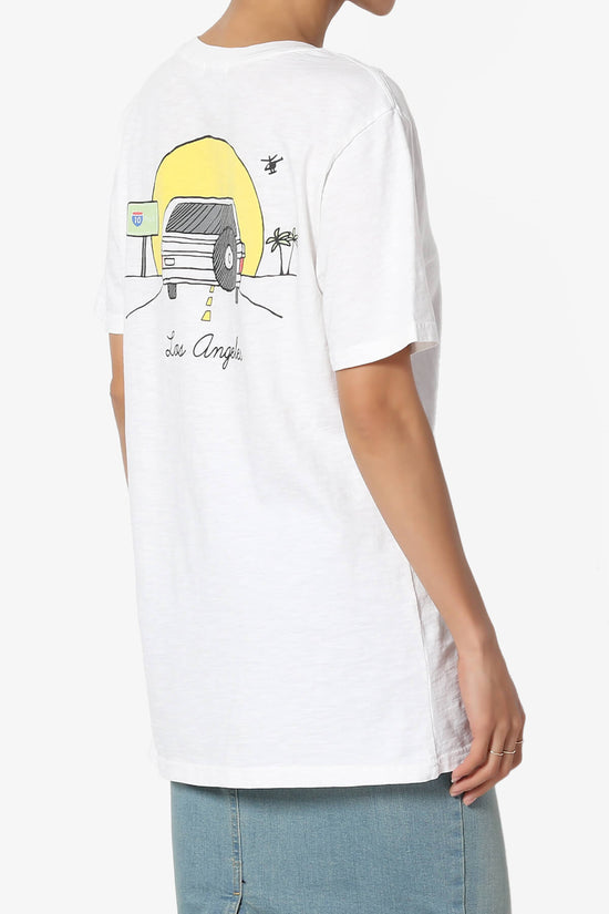Los Angeles Car Short Sleeve Slub Tee
