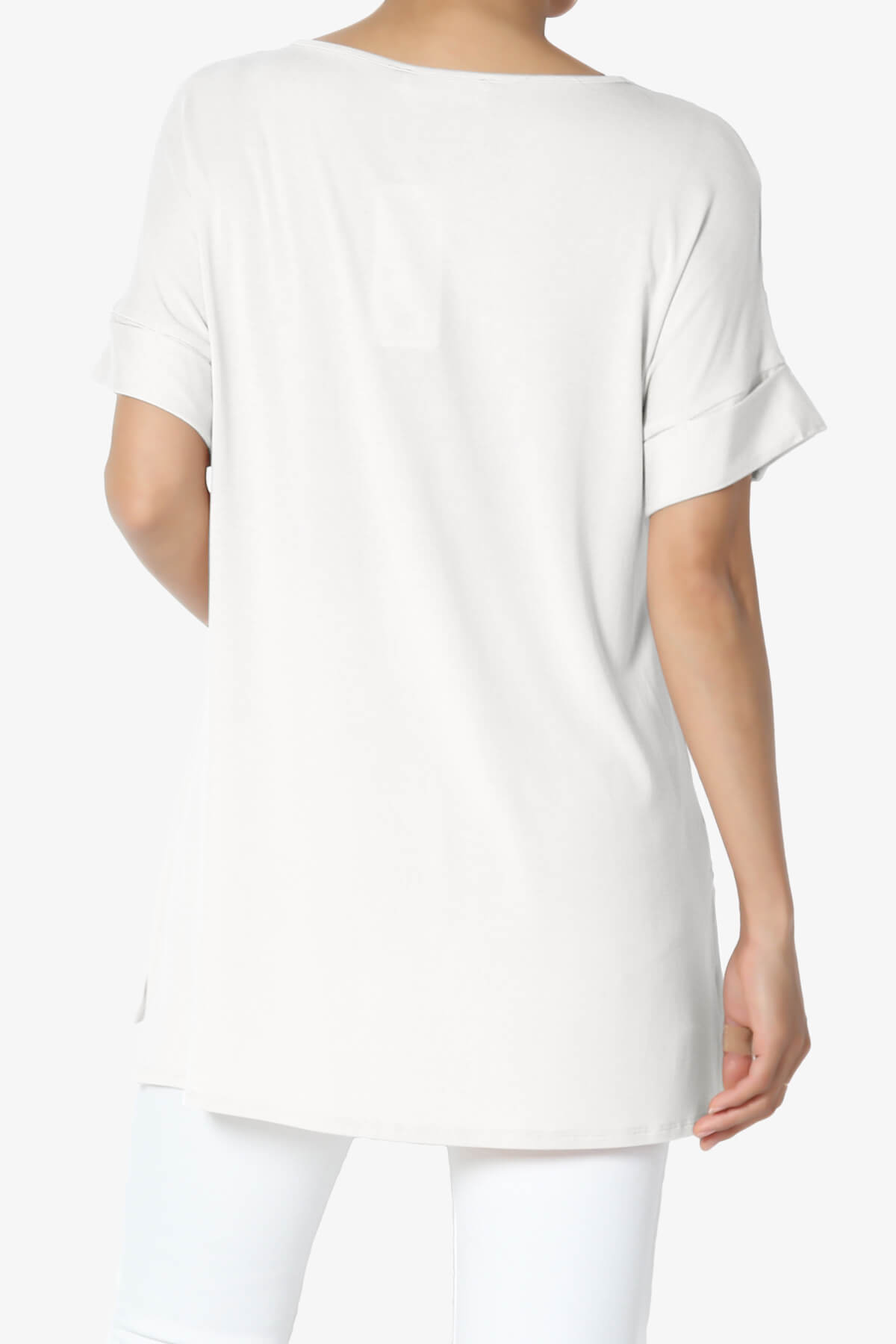 Poloma Modal Jersey Boat Neck Top BONE_2