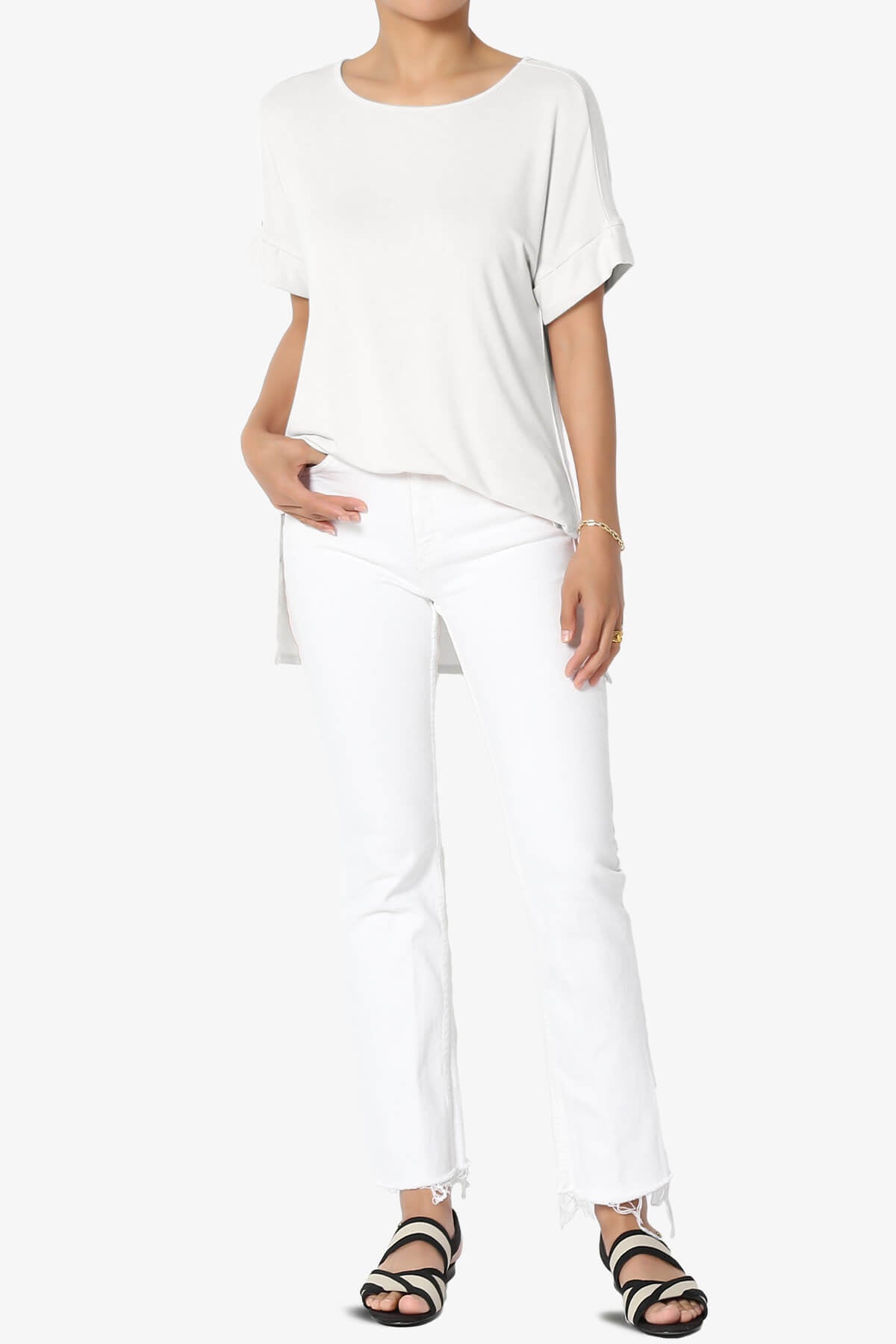 Poloma Modal Jersey Boat Neck Top BONE_6