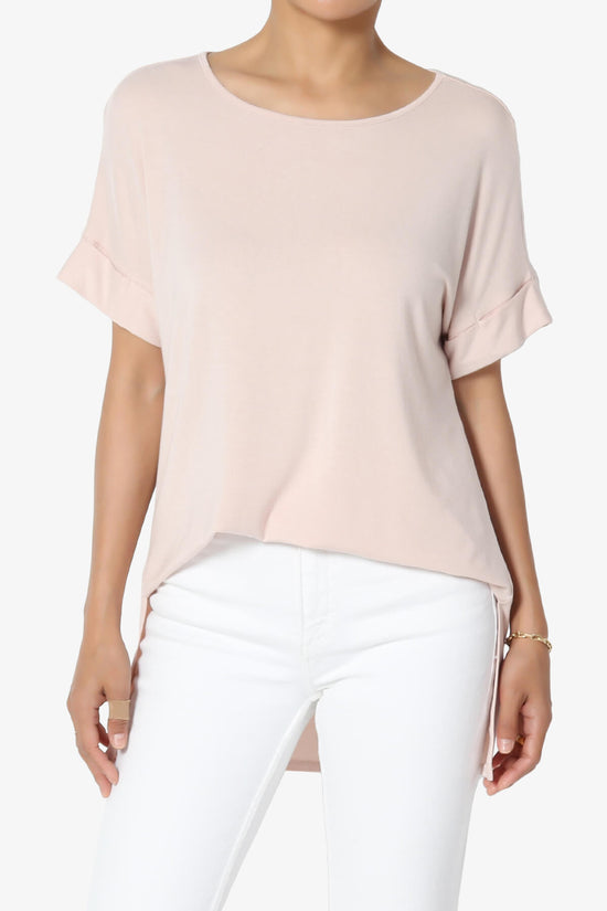 Poloma Modal Jersey Boat Neck Top DUSTY BLUSH_1