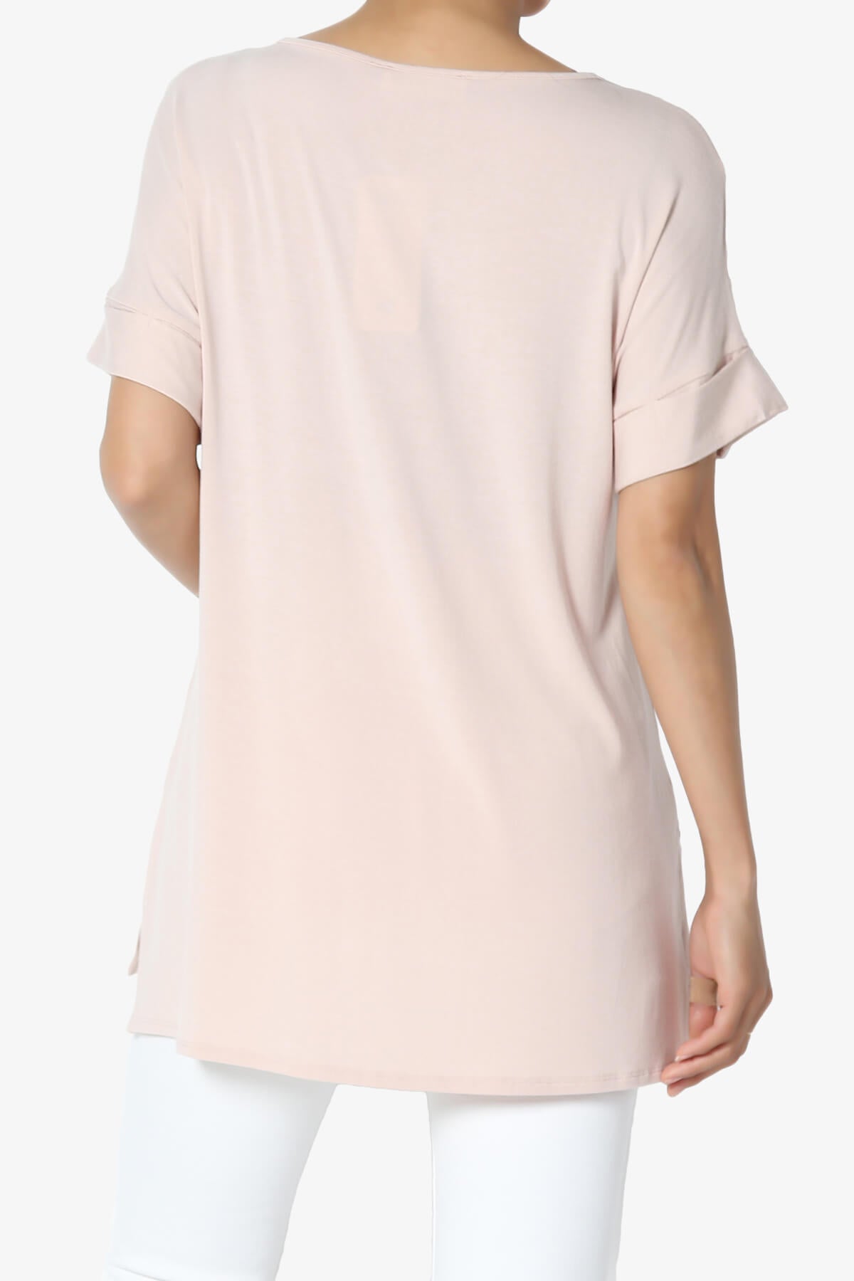 Poloma Modal Jersey Boat Neck Top DUSTY BLUSH_2