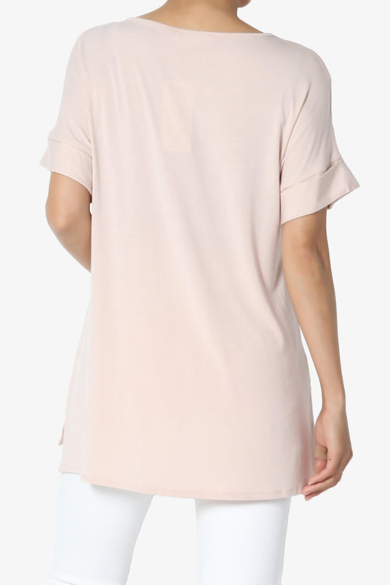 Poloma Modal Jersey Boat Neck Top DUSTY BLUSH_2