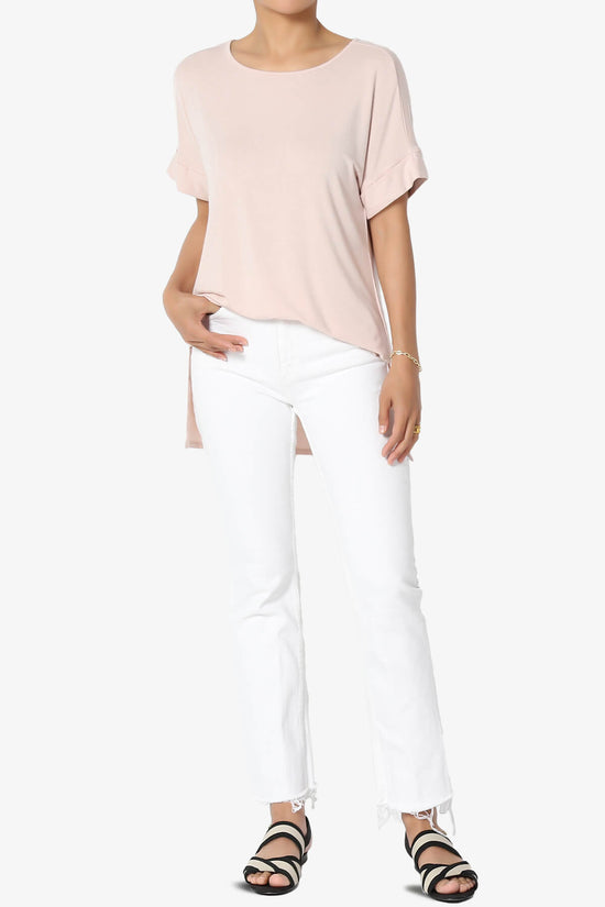 Poloma Modal Jersey Boat Neck Top DUSTY BLUSH_6