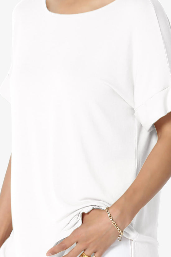 Poloma Modal Jersey Boat Neck Top IVORY_5