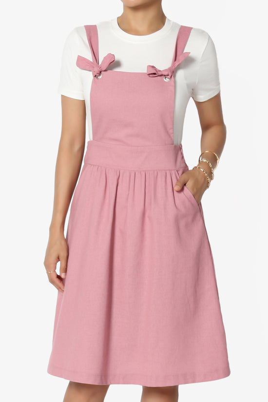 Titus Linen Suspender A-Line Skirt