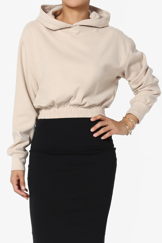 Brenna Brushed Terry Cropped Hoodie