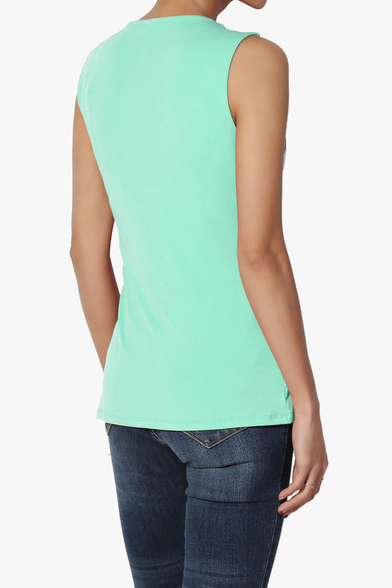 Qutie Knot Front Tank Top MINT_4