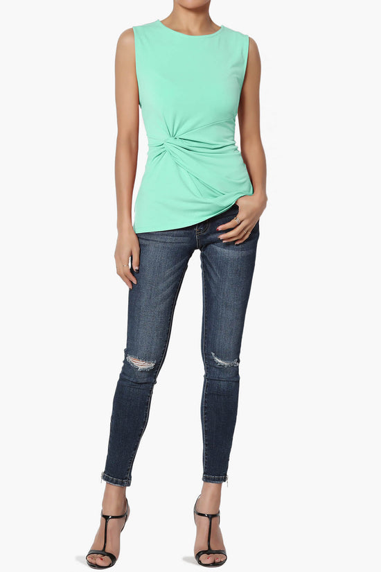Qutie Knot Front Tank Top MINT_6