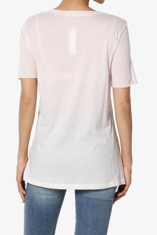 Born On The Beach Short Sleeve Tee LIGHT PINK_2