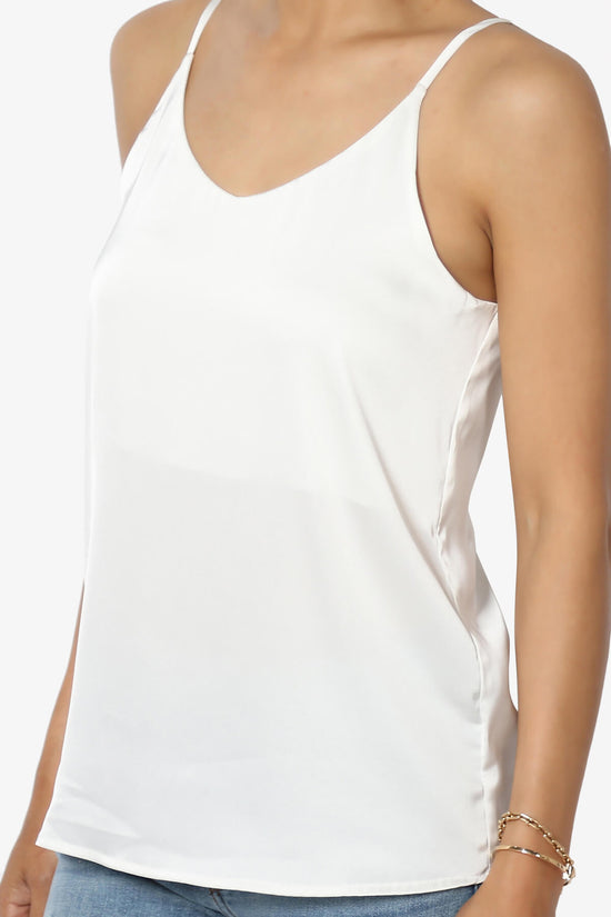 Rozlyn Silky Satin Camisole Top IVORY_5