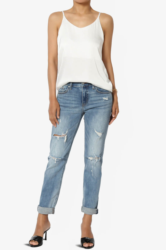 Rozlyn Silky Satin Camisole Top IVORY_6