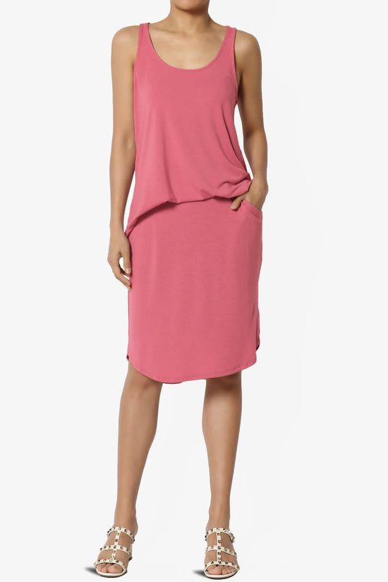 Santo Scoop Neck Loose Fit Tank Top DESERT ROSE_6