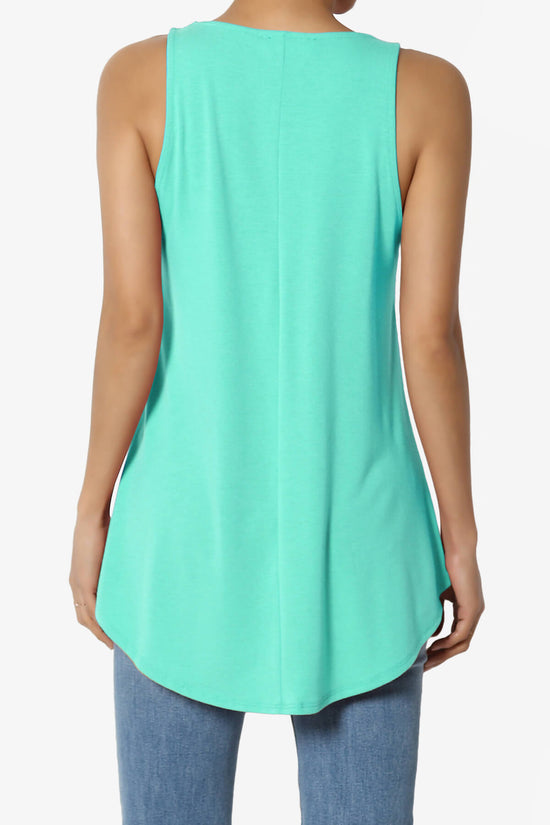 Santo Scoop Neck Loose Fit Tank Top MINT_2