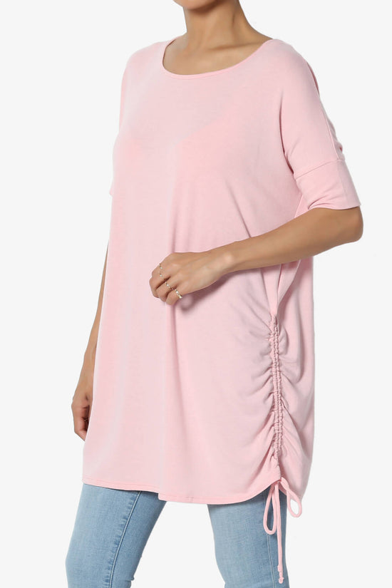 Selenna Jersey Ruched Top DUSTY PINK_3
