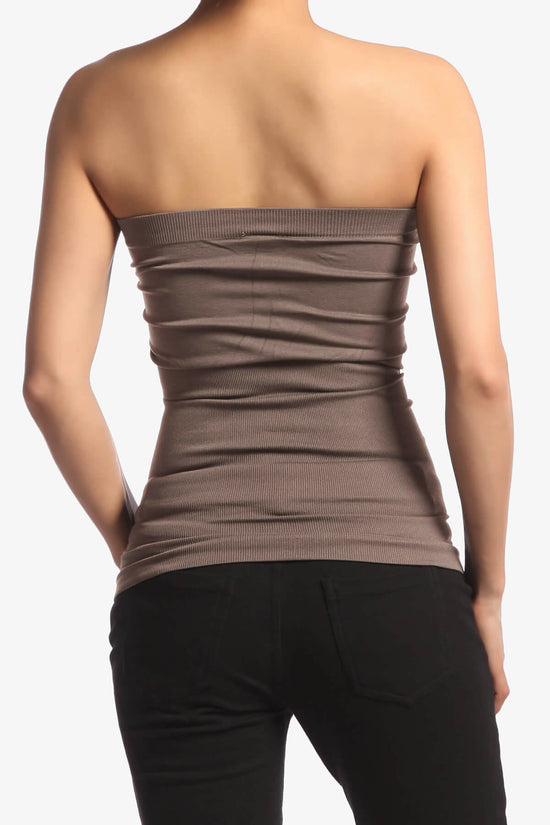 Ellenie Strapless Sealmess Tube Top MOCHA_2
