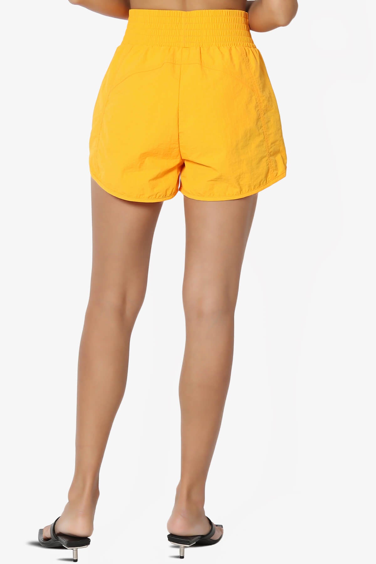 The Way Home Running Shorts w Zip Pocket YELLOW GOLD_2