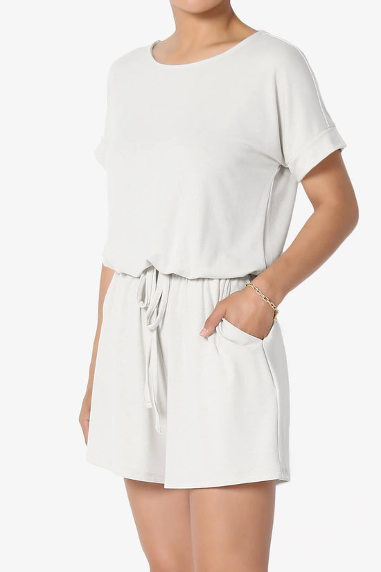 Tina Short Sleeve Jersey Romper BONE_3