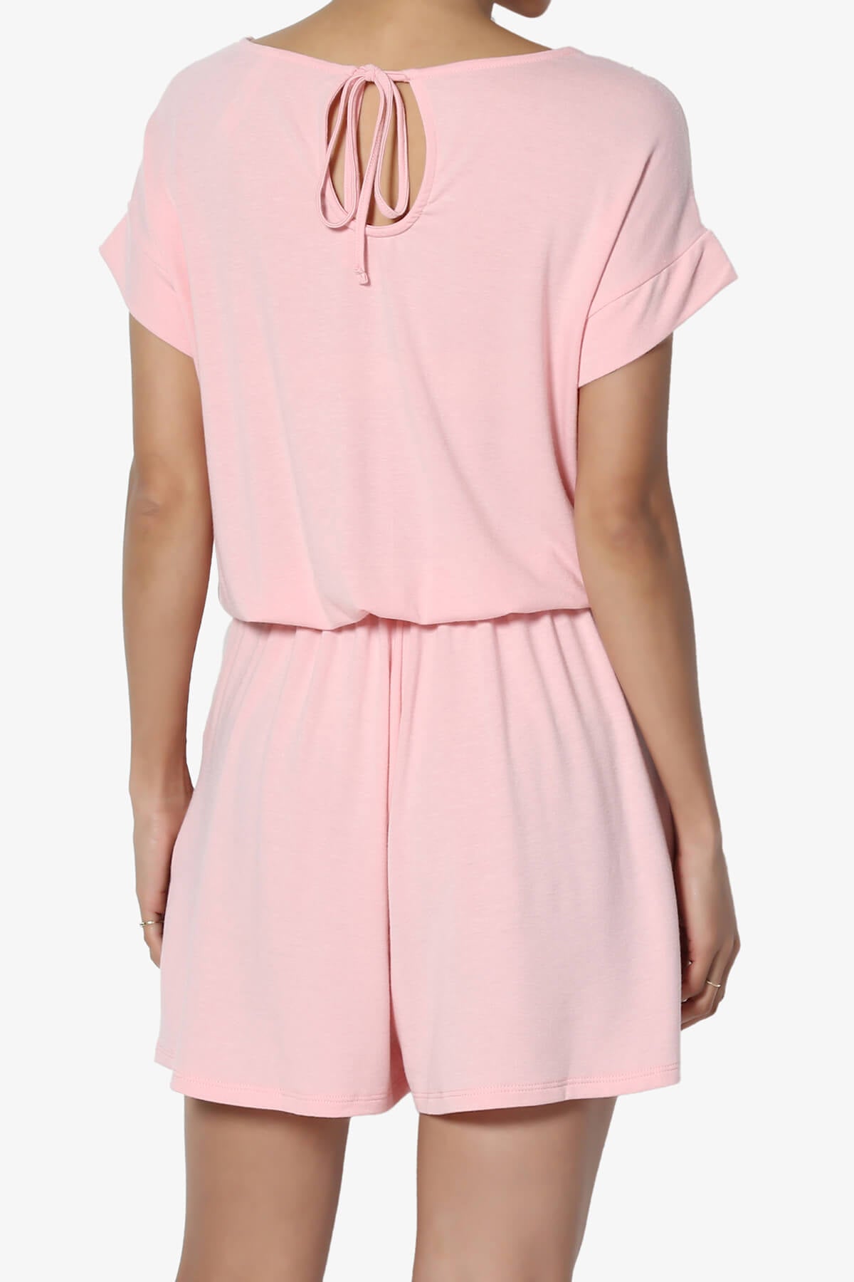 Tina Short Sleeve Jersey Romper DUSTY PINK_2