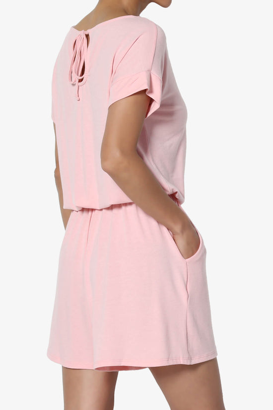 Tina Short Sleeve Jersey Romper DUSTY PINK_4