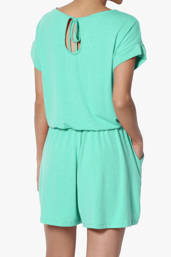 Tina Short Sleeve Jersey Romper MINT_2