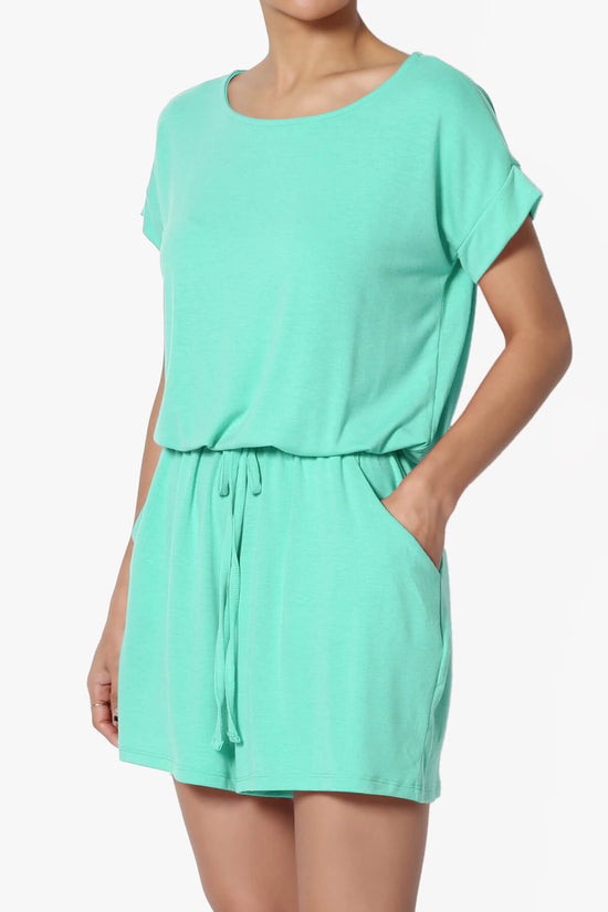 Tina Short Sleeve Jersey Romper MINT_3