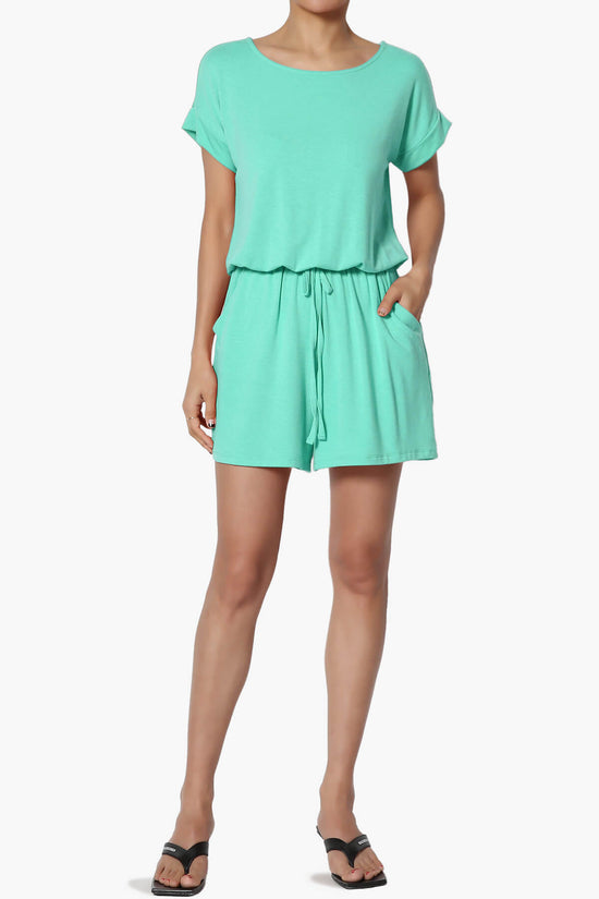 Tina Short Sleeve Jersey Romper MINT_6