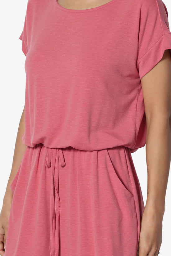 Tina Short Sleeve Jersey Romper ROSE_5