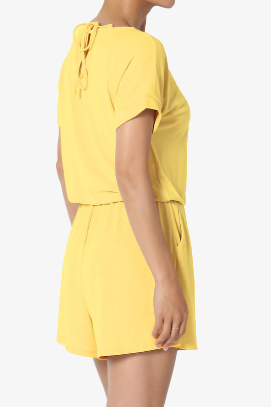 Tina Short Sleeve Jersey Romper YELLOW_4