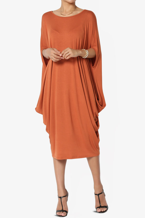 Kandi Loose Batwing Draped Dress