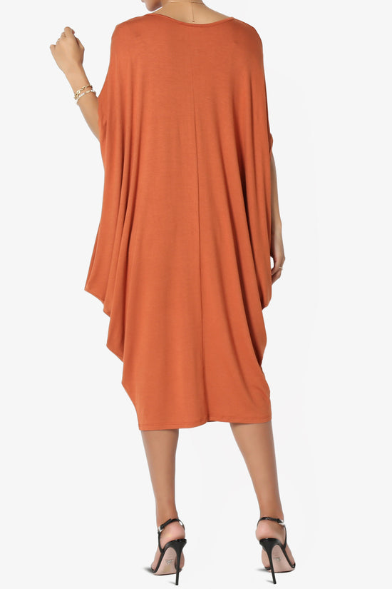 Kandi Loose Batwing Draped Dress