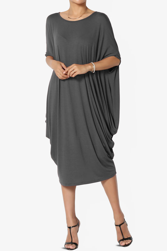 Kandi Loose Batwing Draped Dress
