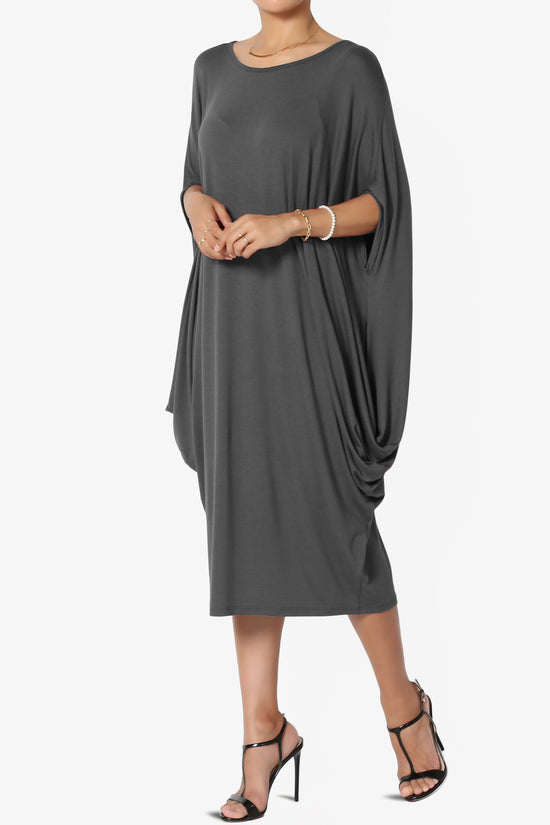Kandi Loose Batwing Draped Dress