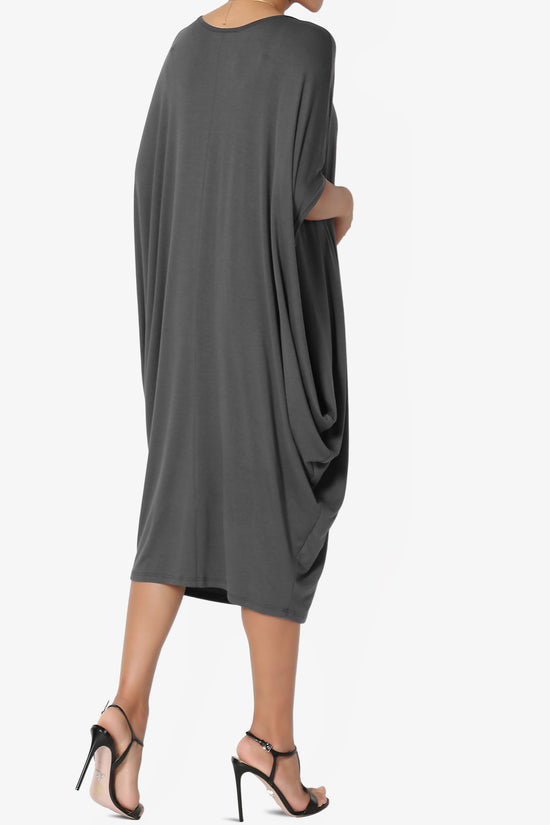 Kandi Loose Batwing Draped Dress
