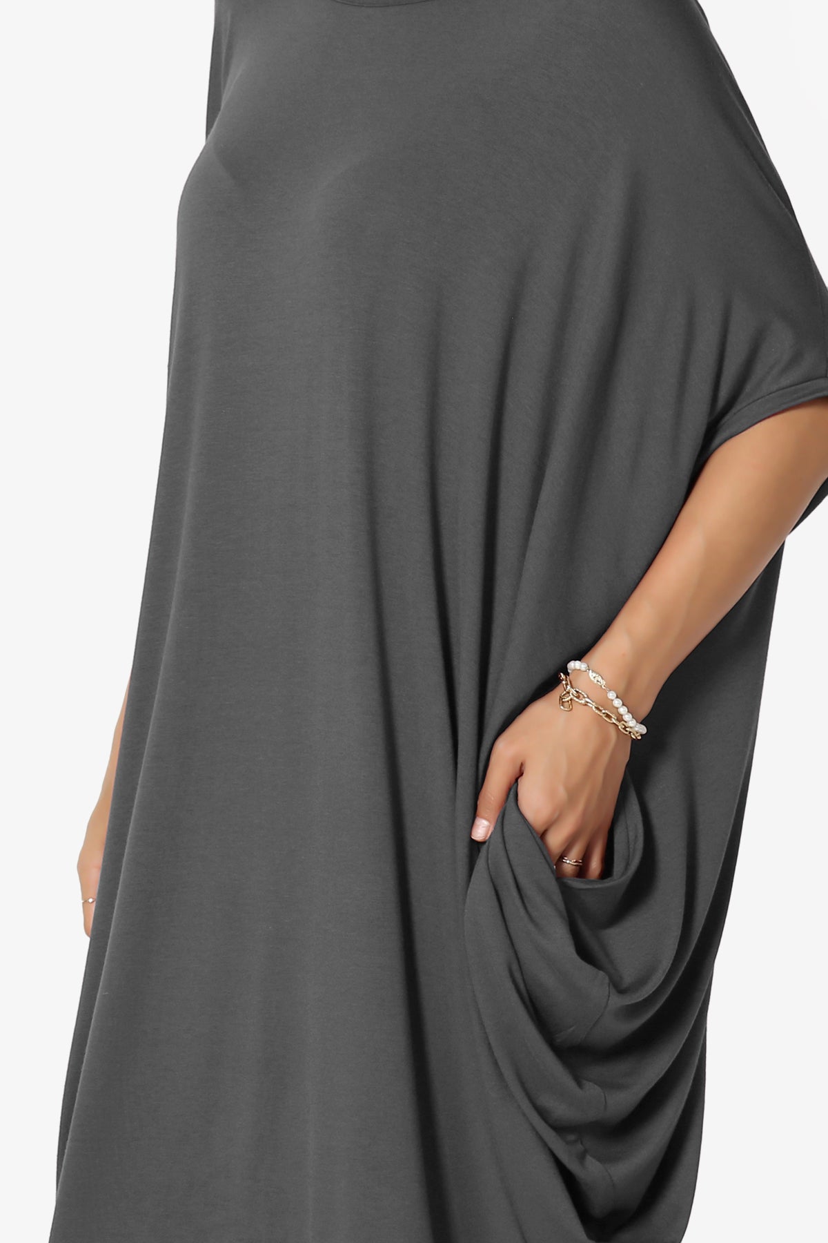 Kandi Loose Batwing Draped Dress