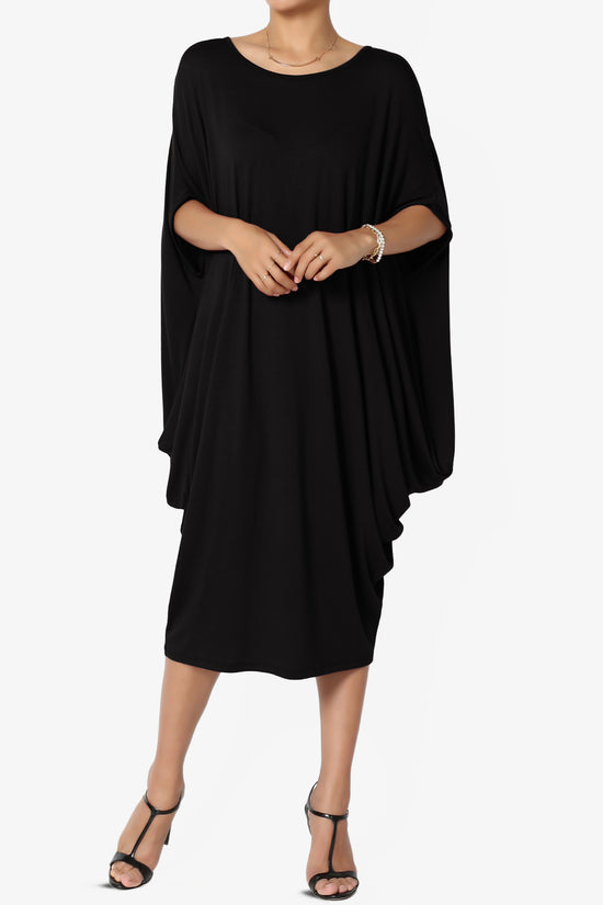 Kandi Loose Batwing Draped Dress