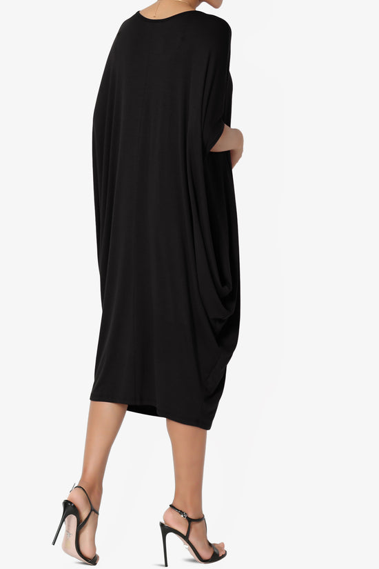 Kandi Loose Batwing Draped Dress