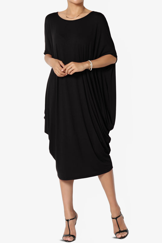Kandi Loose Batwing Draped Dress