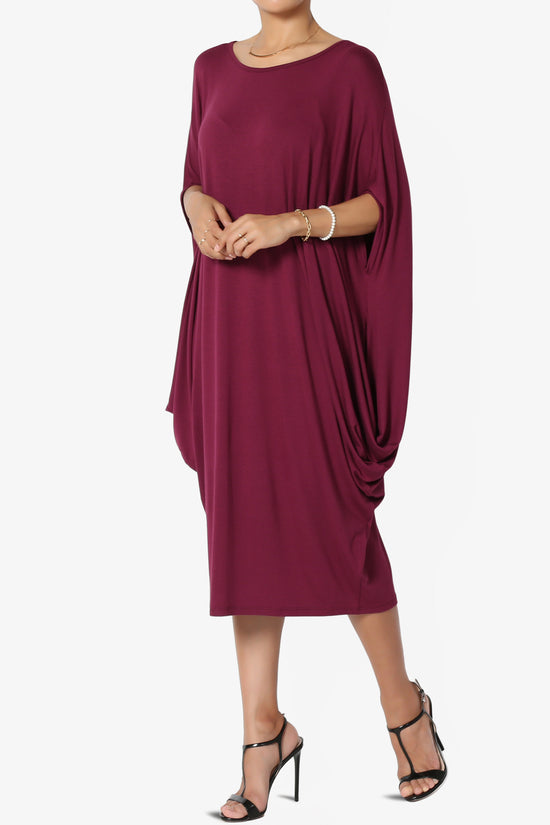 Kandi Loose Batwing Draped Dress