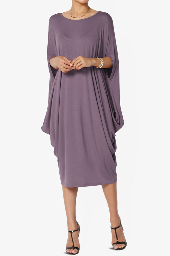 Kandi Loose Batwing Draped Dress