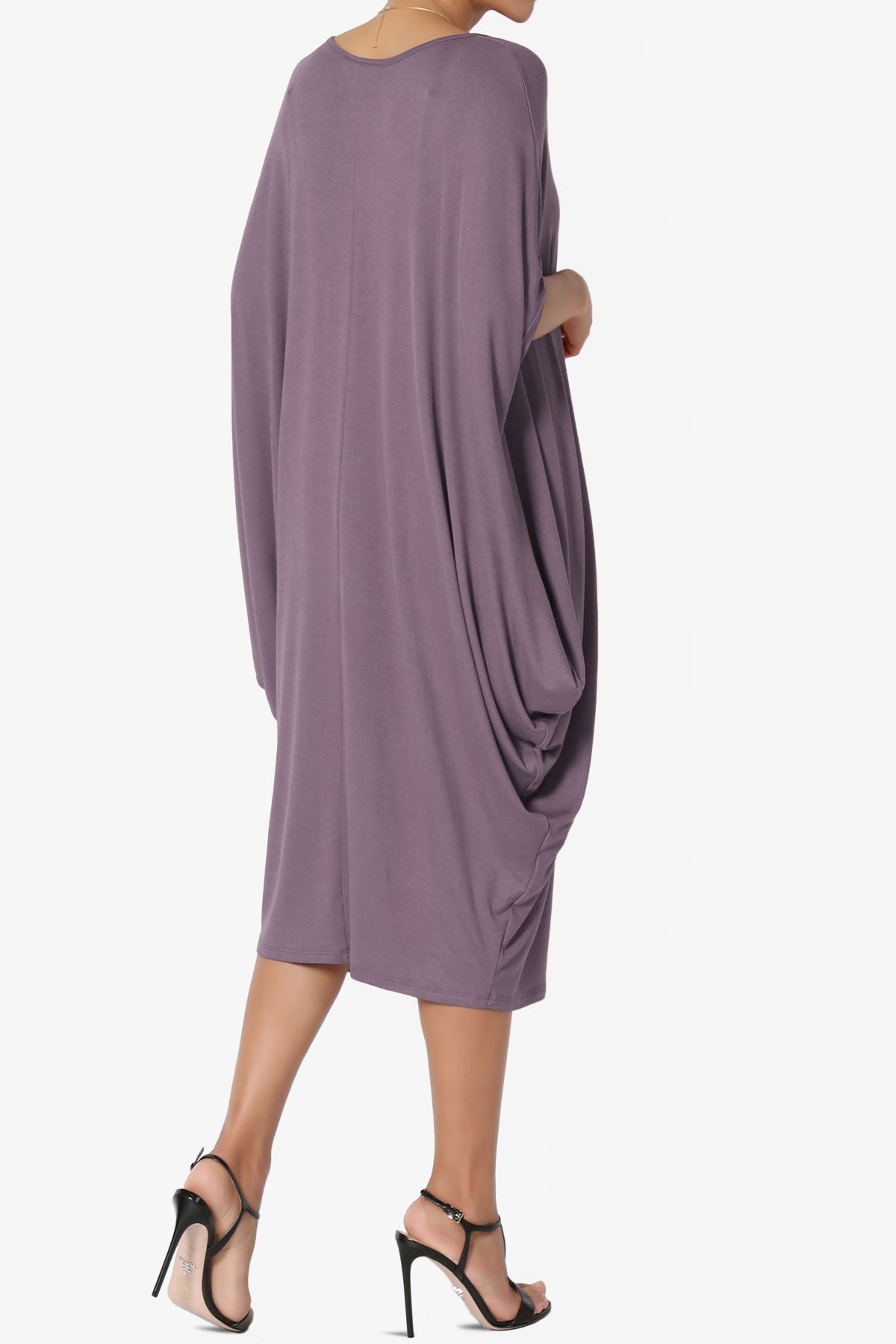 Kandi Loose Batwing Draped Dress