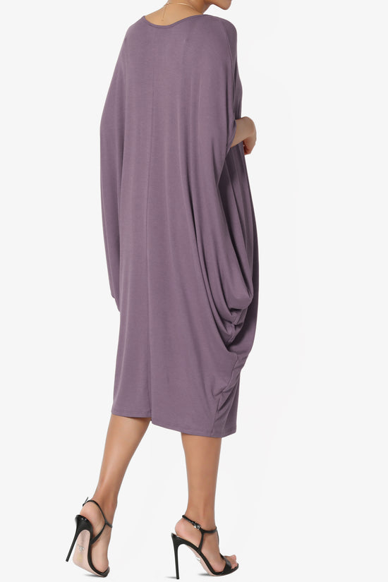 Kandi Loose Batwing Draped Dress