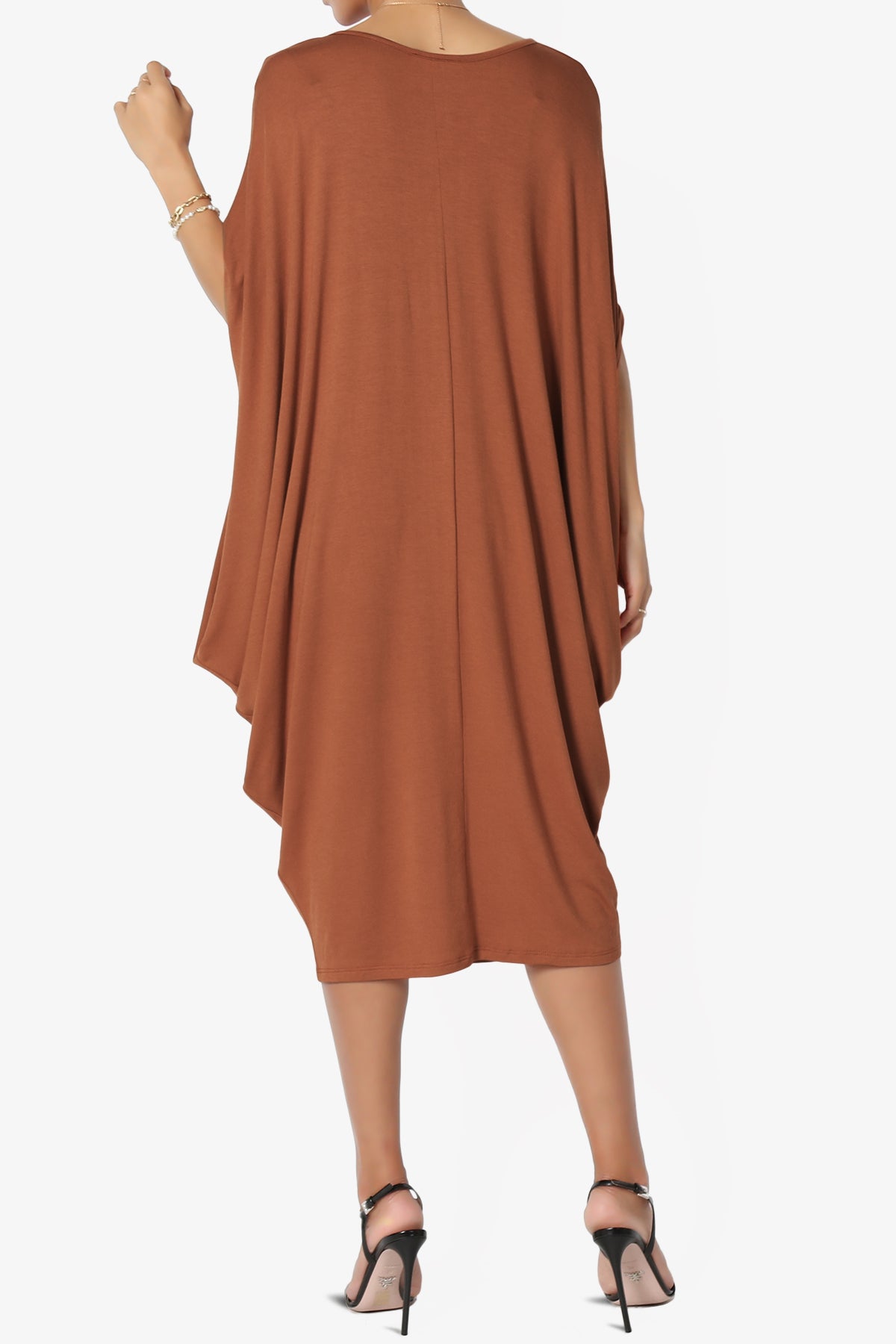 Kandi Loose Batwing Draped Dress