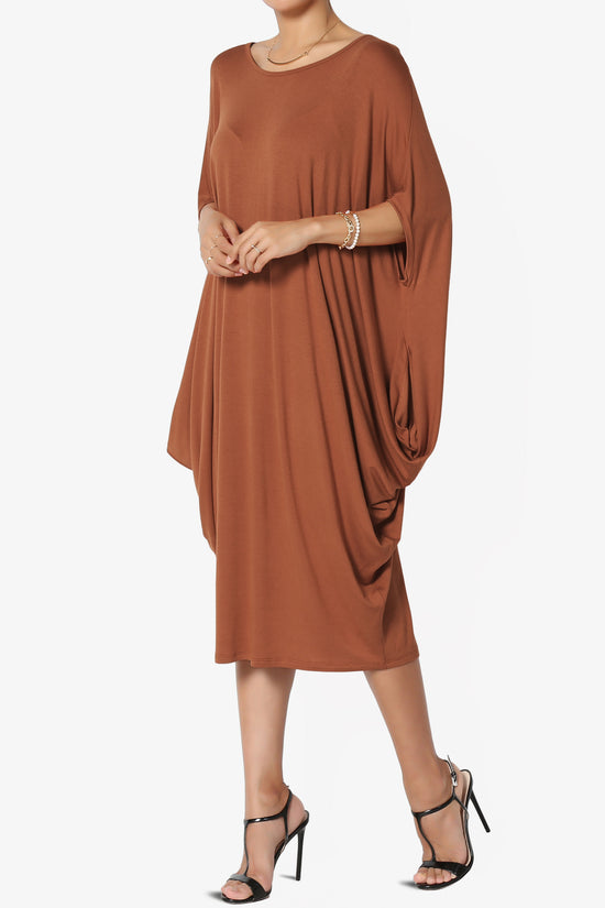 Kandi Loose Batwing Draped Dress