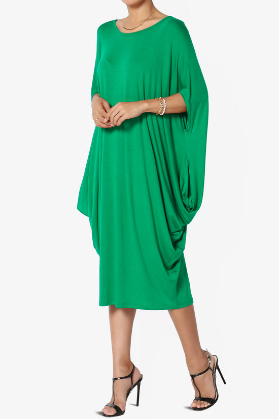 Kandi Loose Batwing Draped Dress