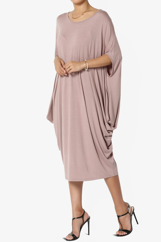 Kandi Loose Batwing Draped Dress