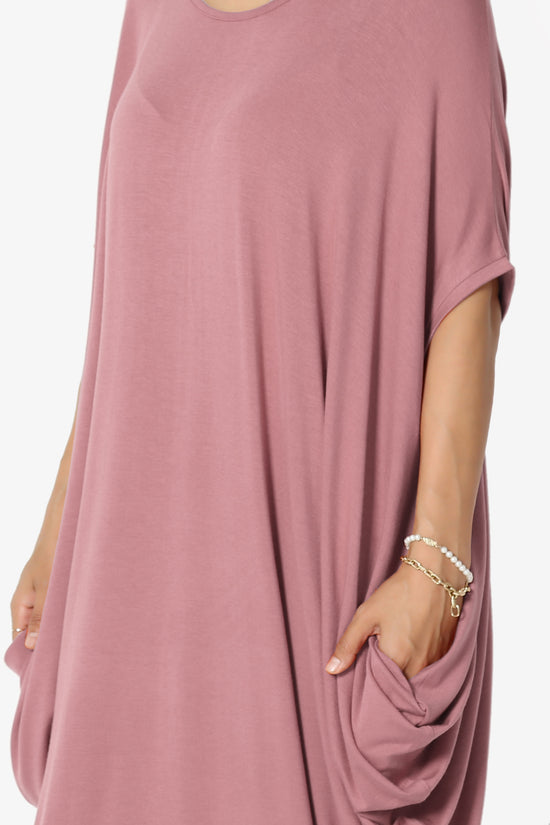 Kandi Loose Batwing Draped Dress