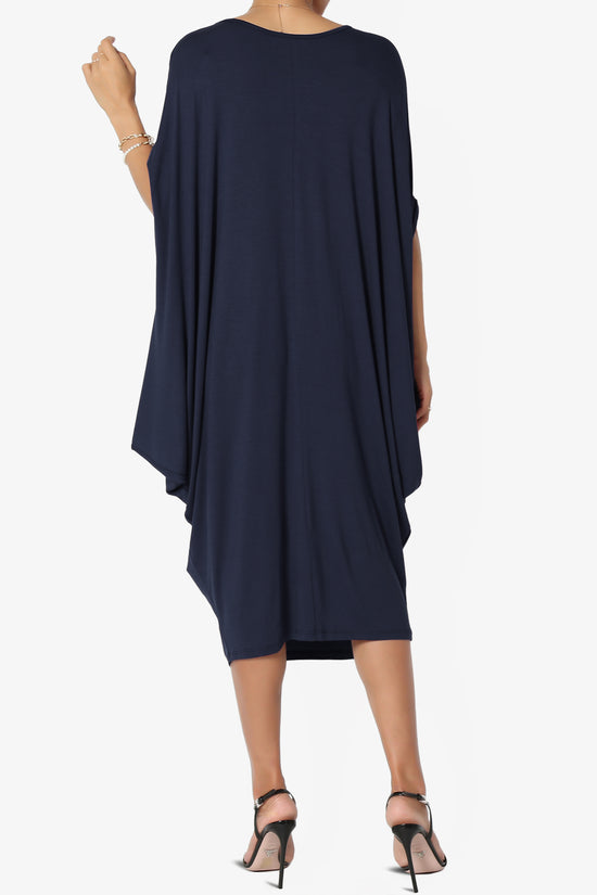 Kandi Loose Batwing Draped Dress