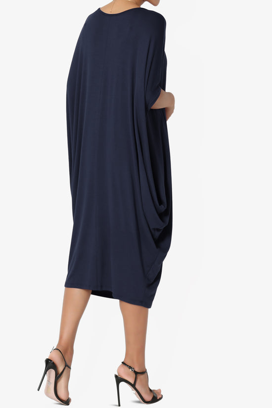 Kandi Loose Batwing Draped Dress
